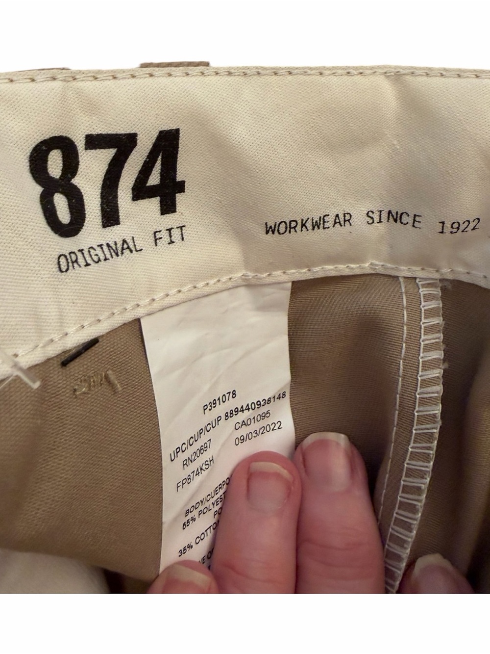 Dickies Women's Original 874
Work Pants, Khaki-Size 6 NWT - Picture 4 of 16